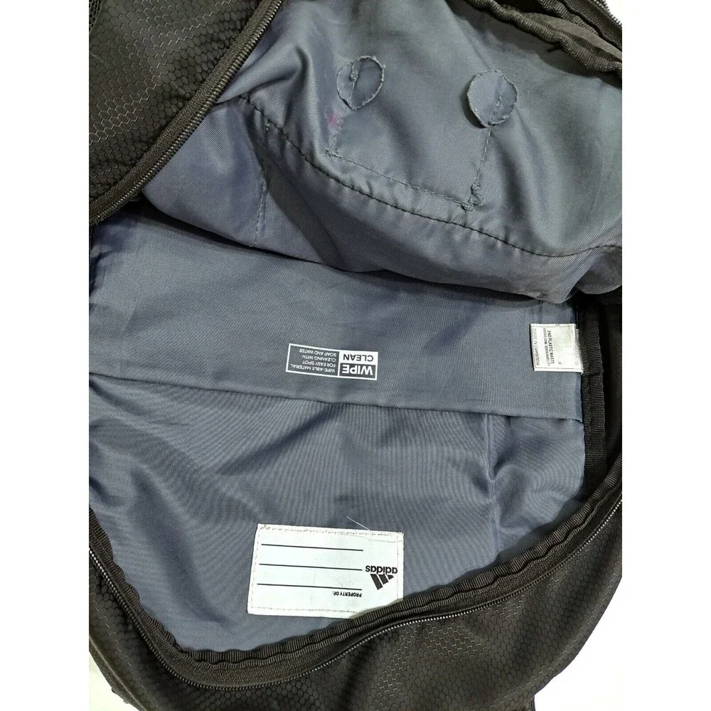Adidas Backpack Black Load Spring Bookbag Multiple Pockets Laptop Y2K